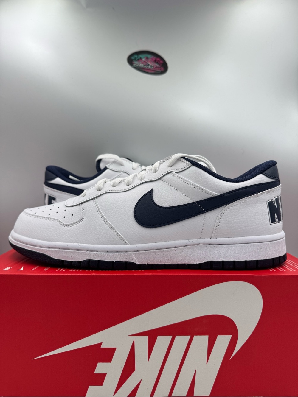 Nike Big Nike Low White Midnight Navy BRAND NEW Size 11.5